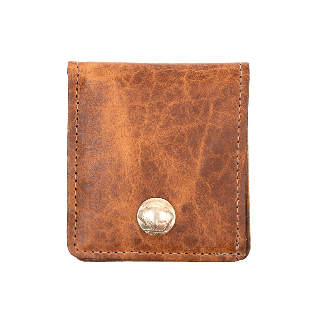 American Bison Bifold Leather Wallet