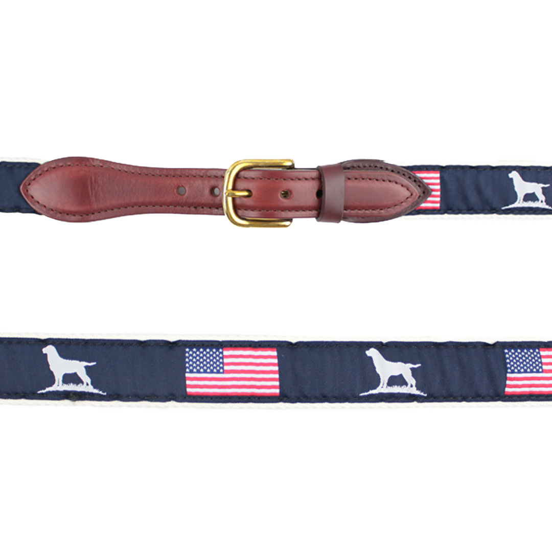Over Under Clothing The Patriotic Ribbon Belt in Navy – Country Club Prep
