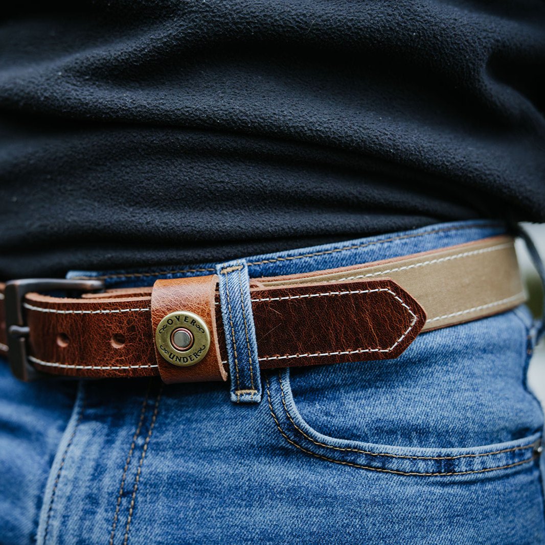 The Field Tan Waxed Canvas Belt