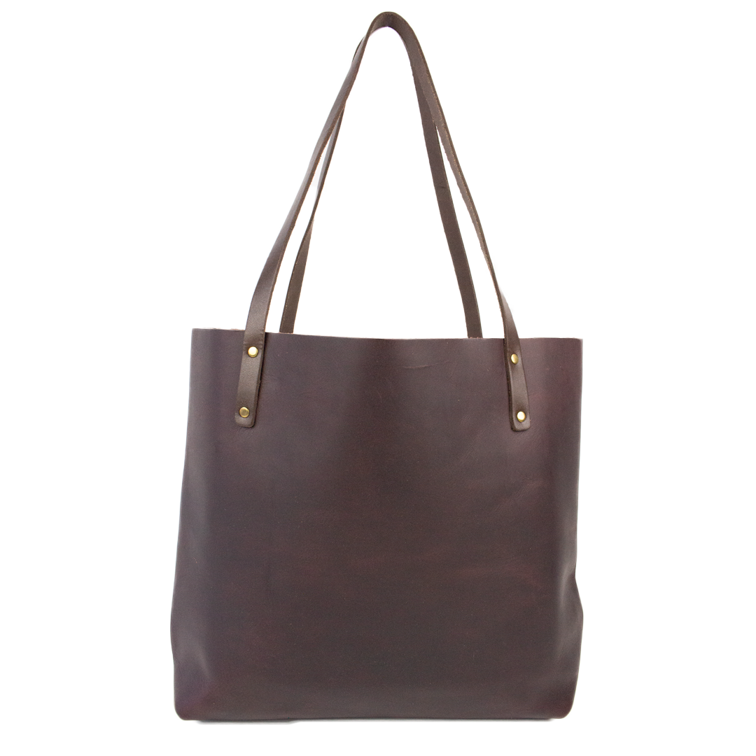 Marion Tote Black Cherry Leather