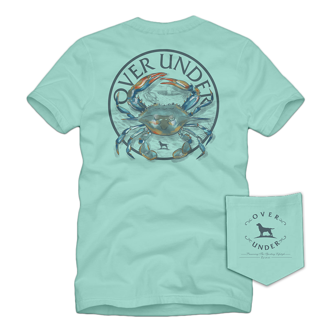 S/S Blue Crab T-Shirt Mint Julep