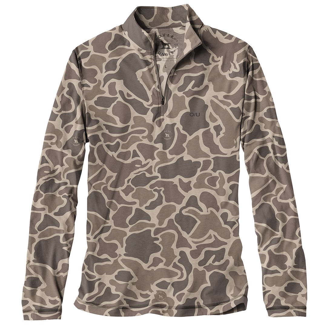 Core Layer 1/4 Zip Pullover Duck Camo