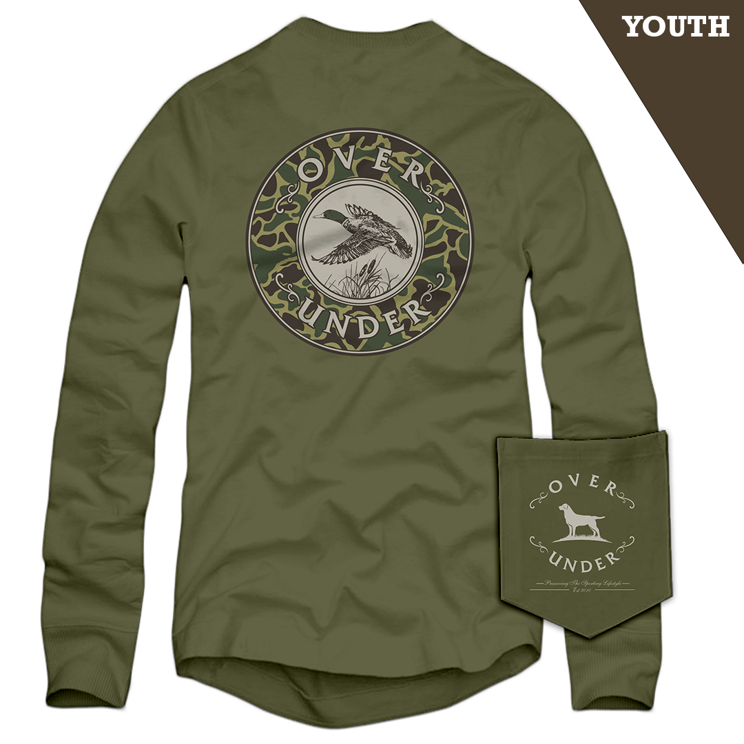 L/S Youth Mallard Shoot II T-Shirt Moss