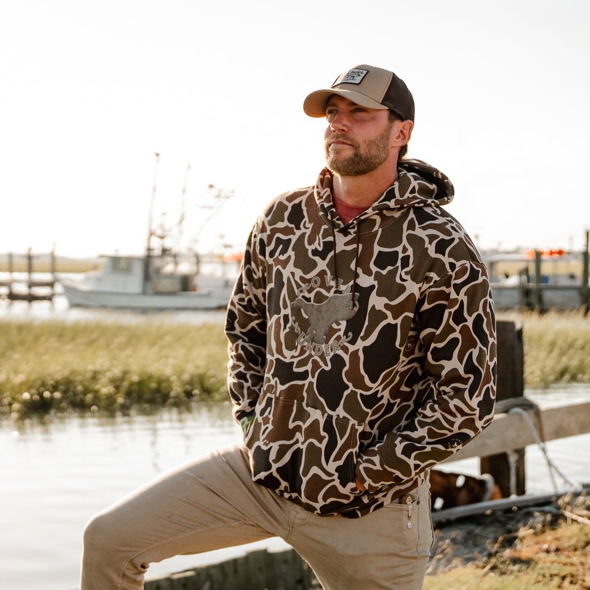 The AfterHunt Hoody Flying Duck / Duck Camo