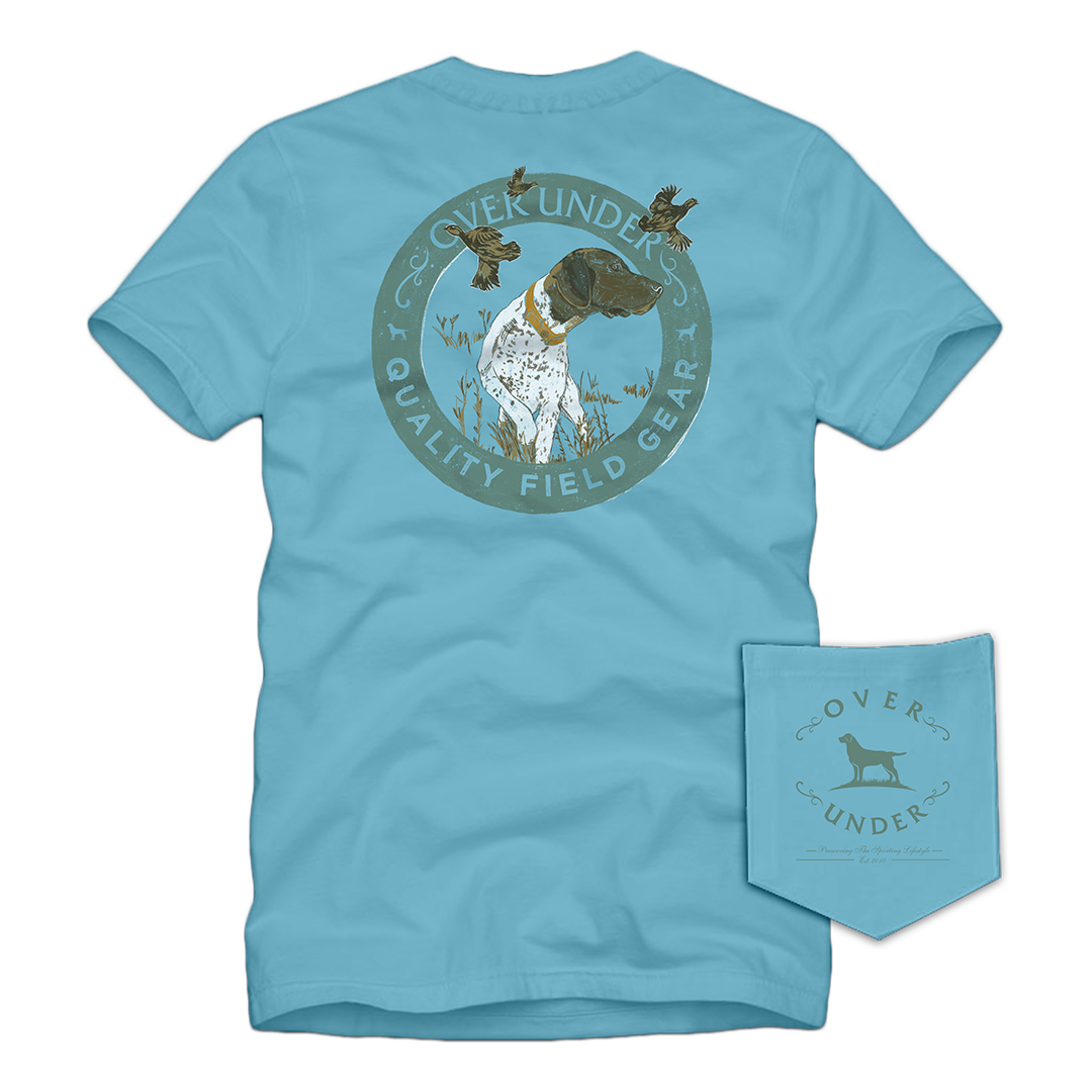 S/S Pointer Hunting Quail T-Shirt Beachwash