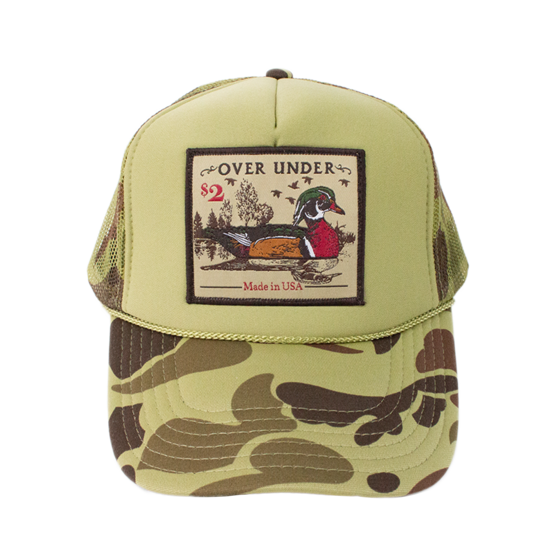 Wood Duck Stamp Foam Trucker Hat