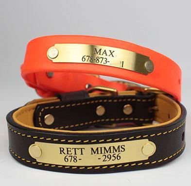 Personalized hunting dog clearance collars