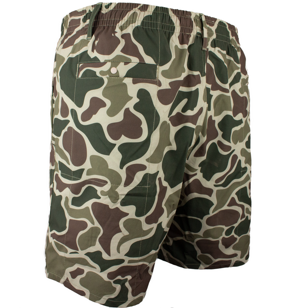 Southern Wildlife Retro Duck Camo Swim Shorts Medium