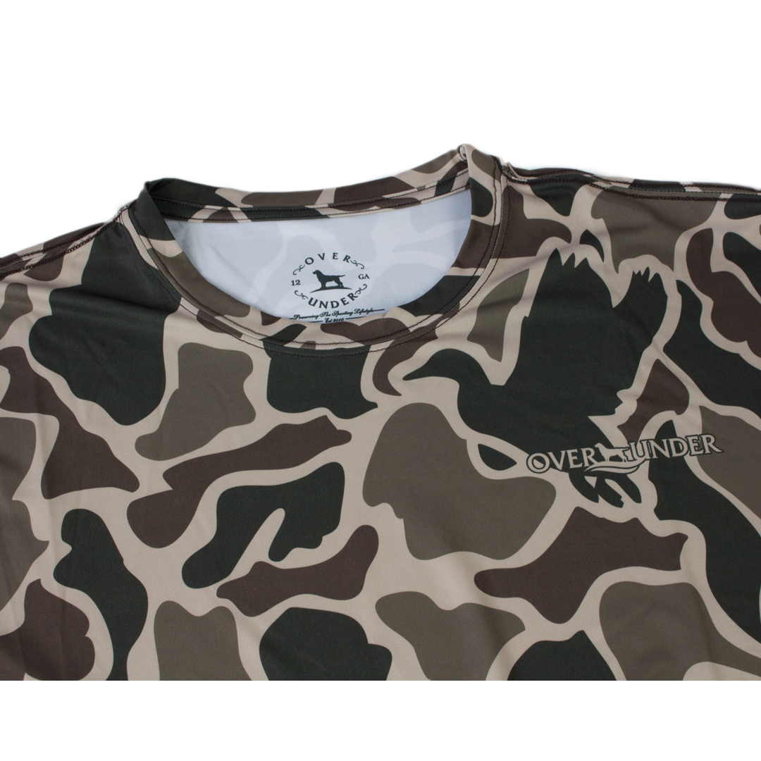 Old School Camo Logo Long Sleeve Tee  Over Under Clothing - Tide and Peak  Outfitters